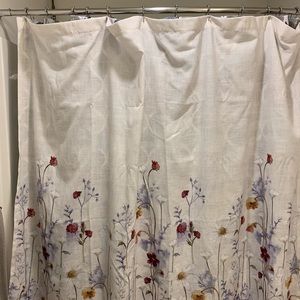 Croscill pressed flower shower curtain.